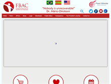 Tablet Screenshot of fbac.org.br